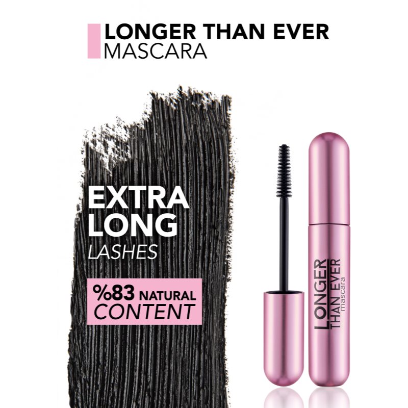 flormar Longer Than Ever Mascara tusz do rzęs mocno wydłużający 10 ml