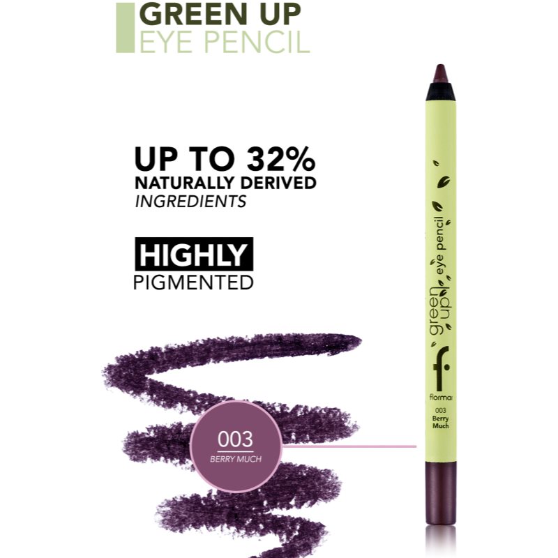 Flormar Green Up Eye Pencil Crayon Yeux Teinte 003 Berry Much 1.2 G