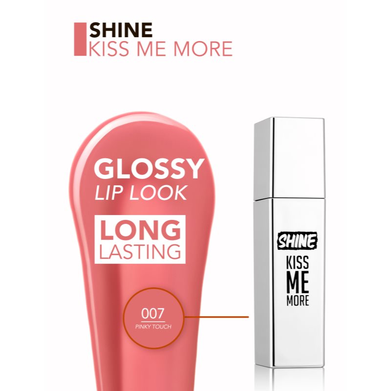 flormar Shine Kiss Me More tekutý rúž odtieň 007 Pinky Touch 3.5 ml (obrázok 3)