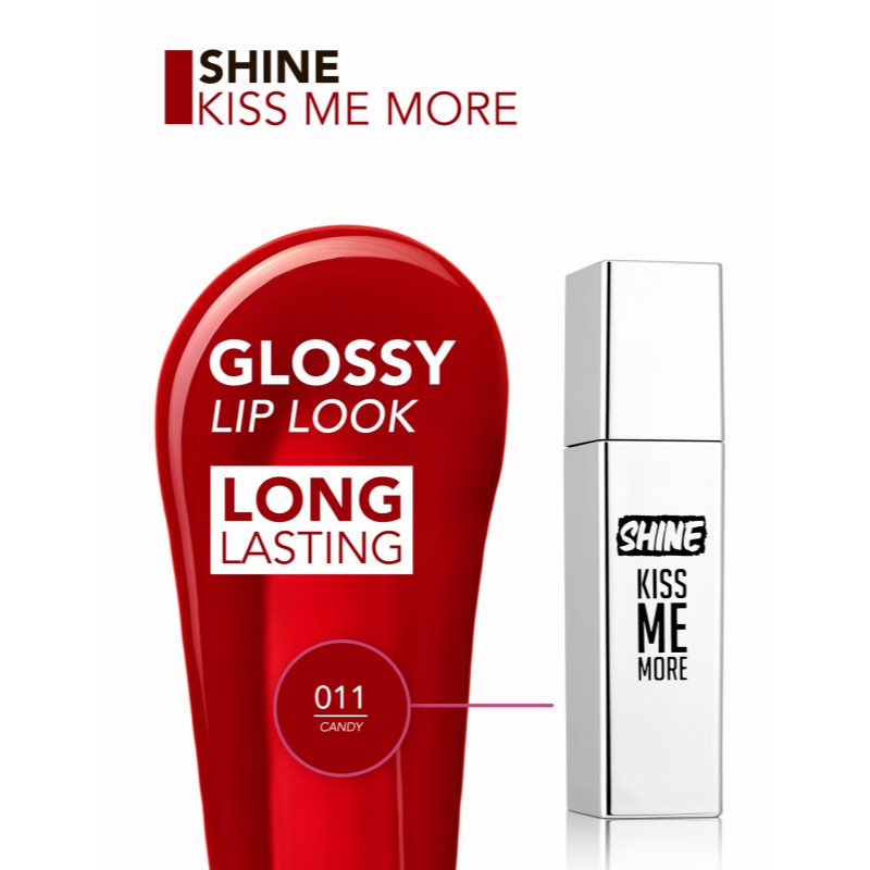 flormar Shine Kiss Me More tekutá rtěnka odstín 011 Candy 3.5 ml (obrázek 3)