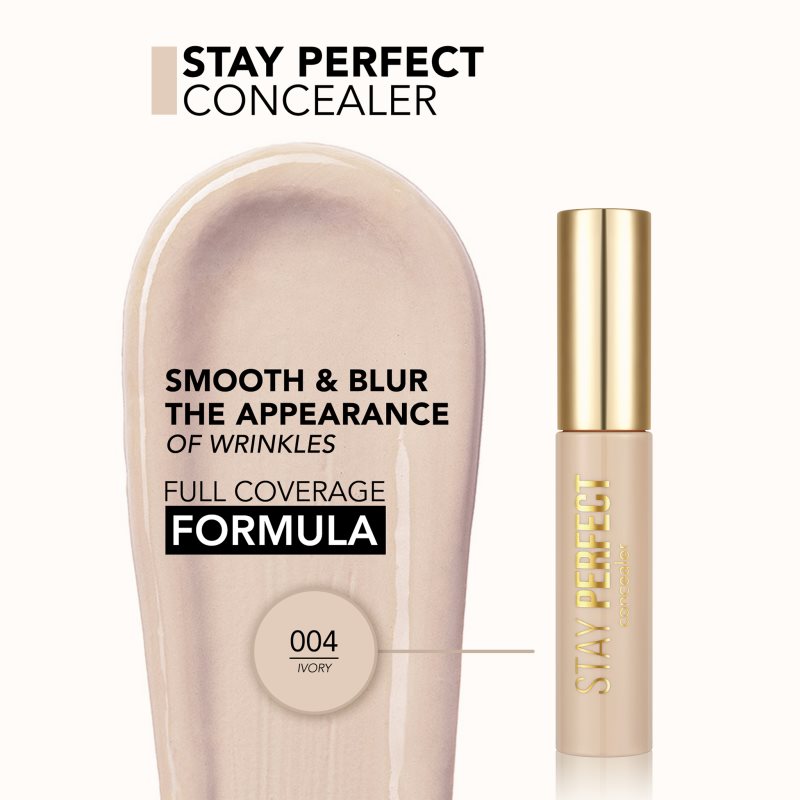 flormar Stay Perfect Concealer corrector líquido tono 004 Ivory 12,5 ml