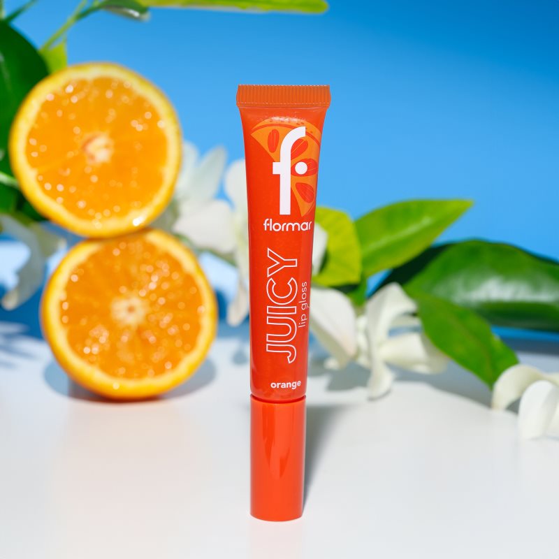 Flormar Juicy Lip Gloss Hydrating Lip Gloss Shade 002 Orange 10 Ml