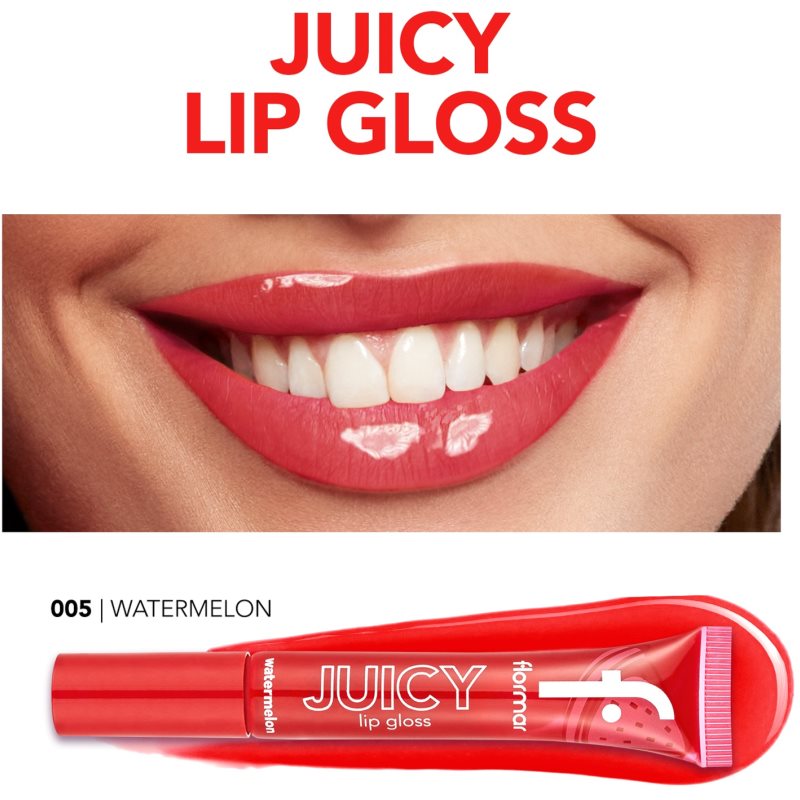 flormar Juicy Lip Gloss lucidalabbra idratante colore 005 Watermelon 10 ml