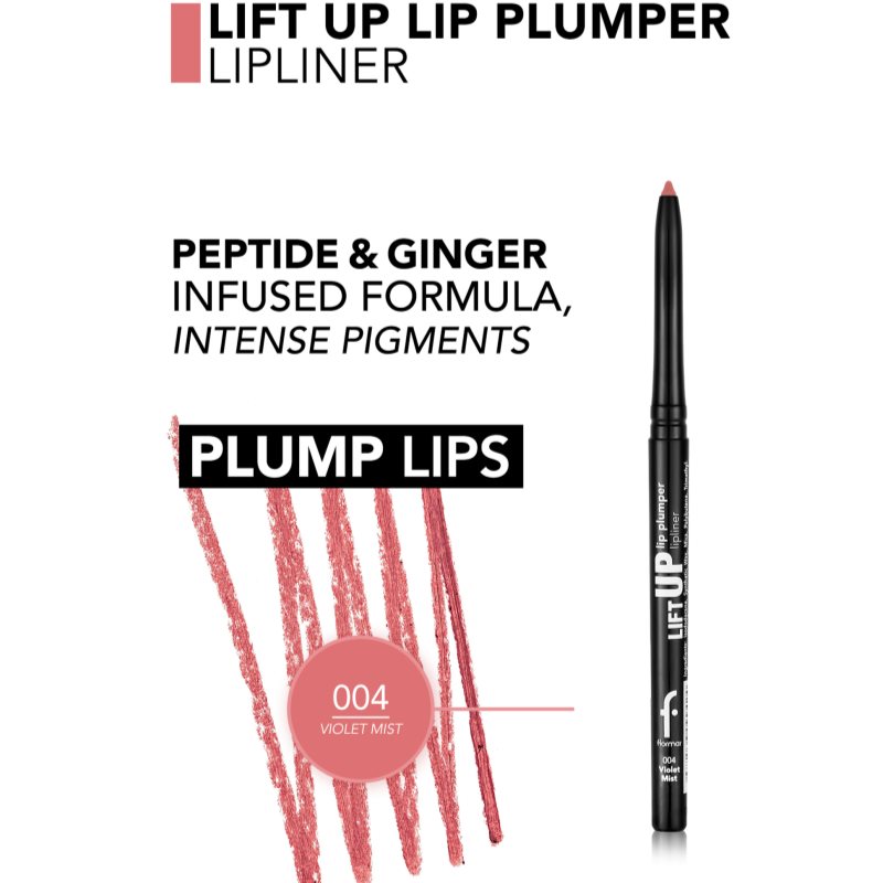 flormar Lift Up Lip Plumper Lipliner dlouhotrvající tužka na rty se zvětšujícím efektem odstín 004 - Violet Mist 0.35 g (obrázek 4)