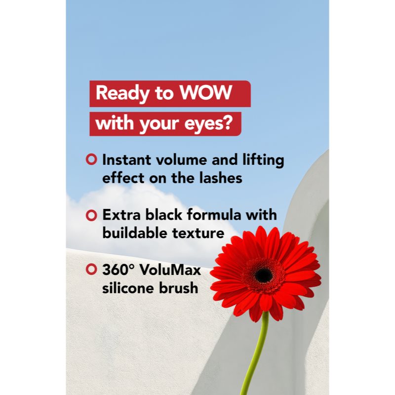 flormar Volume Up Mascara riasenka pre extra objem odtieň Black 12 ml (obrázok 4)