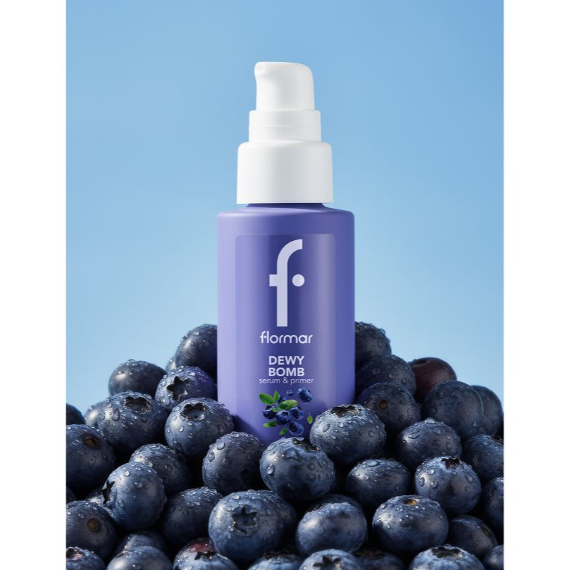 flormar Serum & Primer Dewy Bomb rozjasňujúce podkladové sérum 30 ml (obrázok 3)