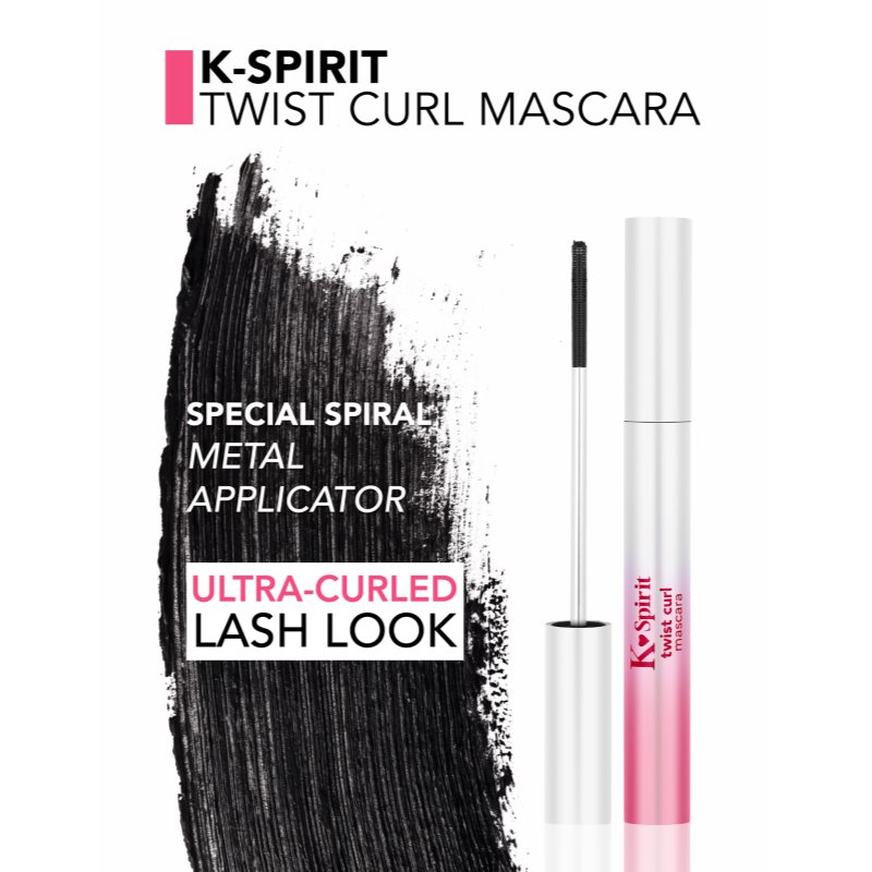 flormar K-Spirit Twist Curl Mascara řasenka pro objem, délku a oddělení řas 7 ml (obrázek 5)