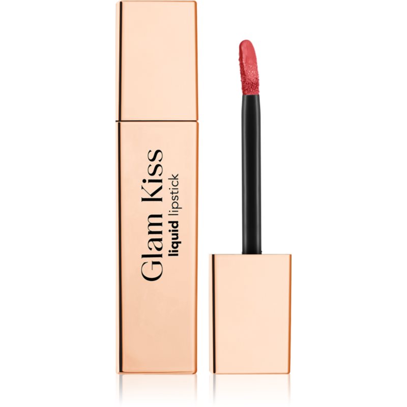 flormar Glam Kiss Liquid Lipstick długotrwała szminka w płynie z wysokim połyskiem odcień 006 Berry Crush 3.5 ml