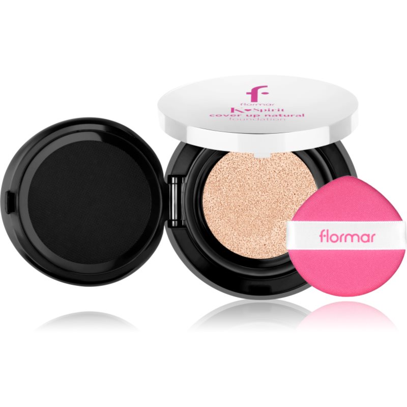 flormar K-Spirit Cover Up Natural Cushion Foundation fondotinta compatto lunga tenuta colore 001 - Fair 80 g