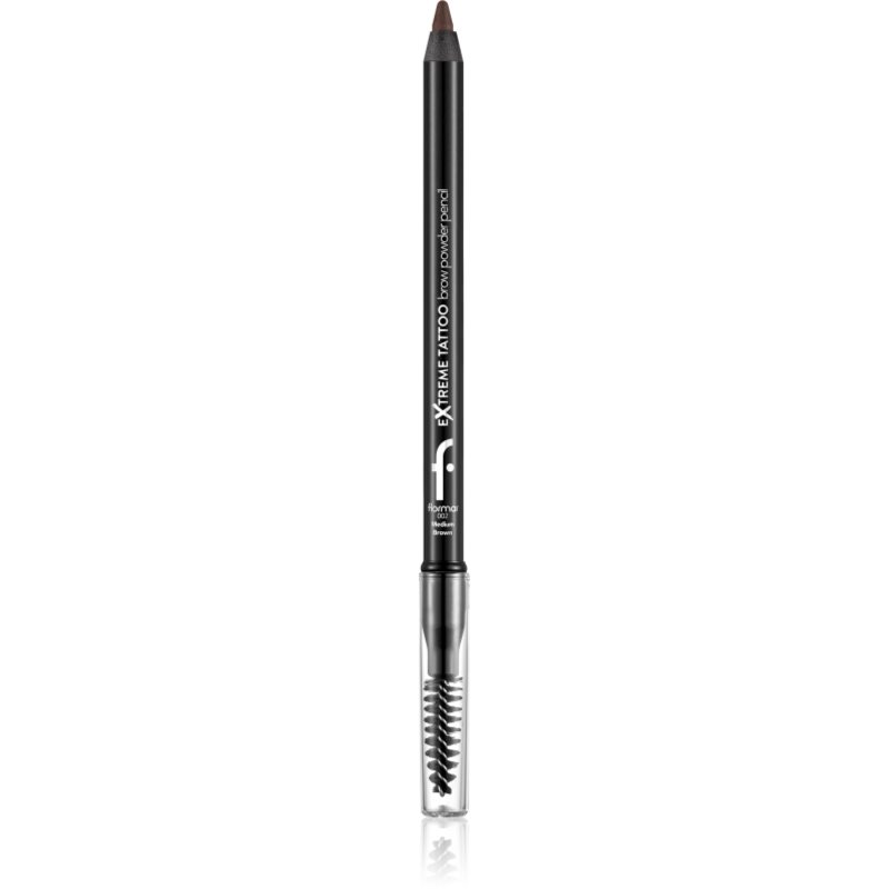 flormar Extreme Tattoo Brow Powder Pencil dlouhotrvající tužka na obočí s pudrovým efektem odstín 003 Dark Brown 1.2 g