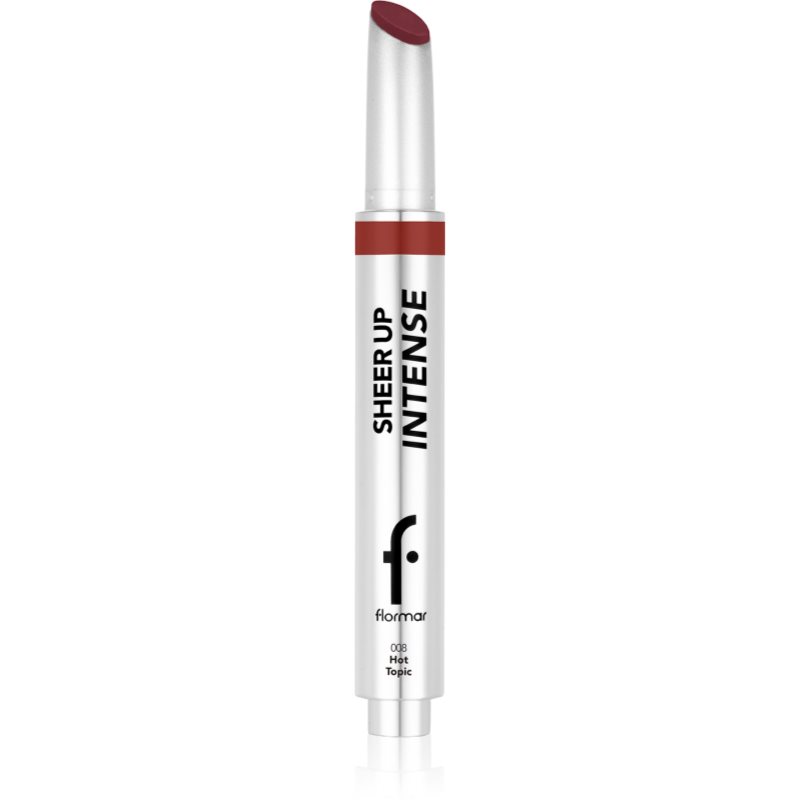 flormar Sheer Up Intense Lipstick Niisutav huulepulk pärlmutterläikega varjund 008 Hot Topic 19 g