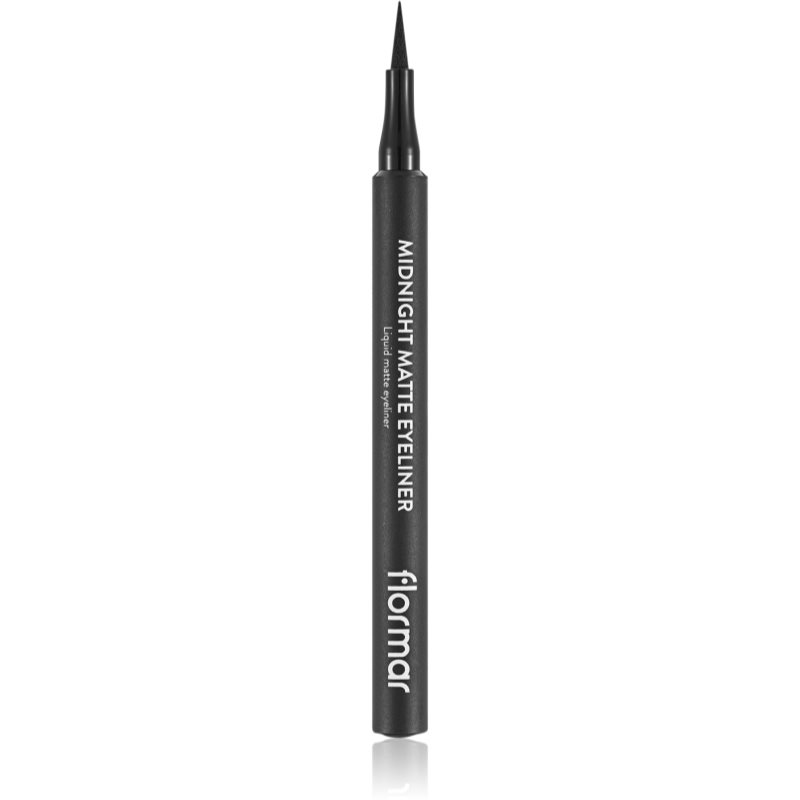 flormar Midnight Matte Eyeliner eyeliner with felt tip with matt effect shade 01 Black 1,2 ml
