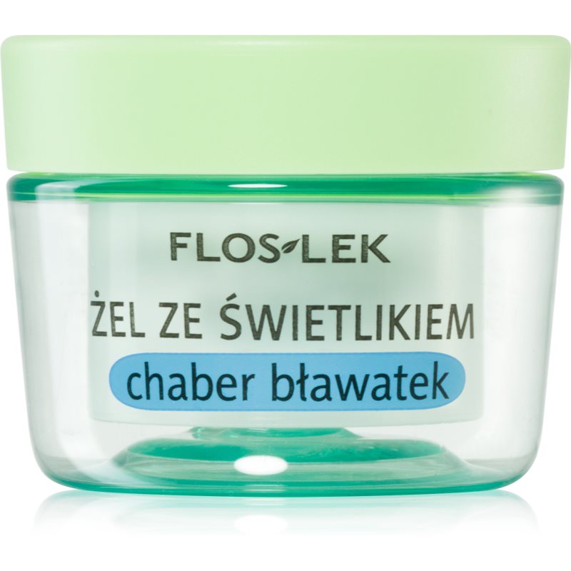 FlosLek Laboratorium Eye Care гель для шкіри навколо очей з очанкою лікарською та волошкою 10 гр