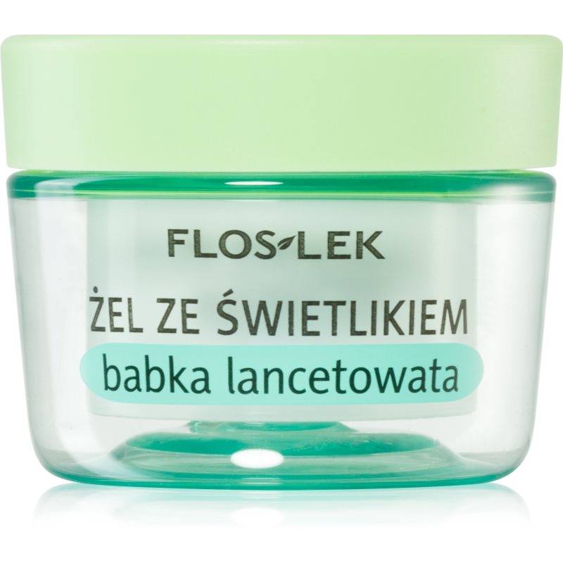 FlosLek Laboratorium Eye Care гель для шкіри навколо очей з подорожником та очанкою лікарською 10 гр