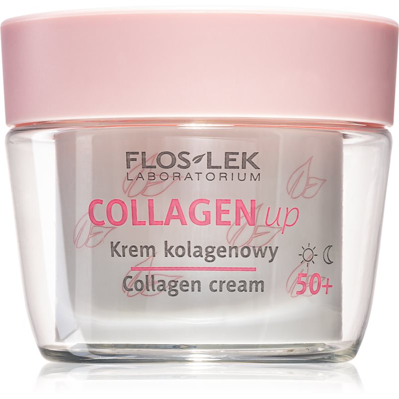 FlosLek Laboratorium Collagen Up денний та нічний крем проти зморшок 50+ 50 мл