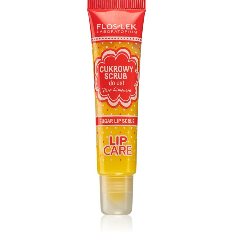 FlosLek Laboratorium Lip Care цукровий пілінг для губ присмак Pera Limonera 14 гр