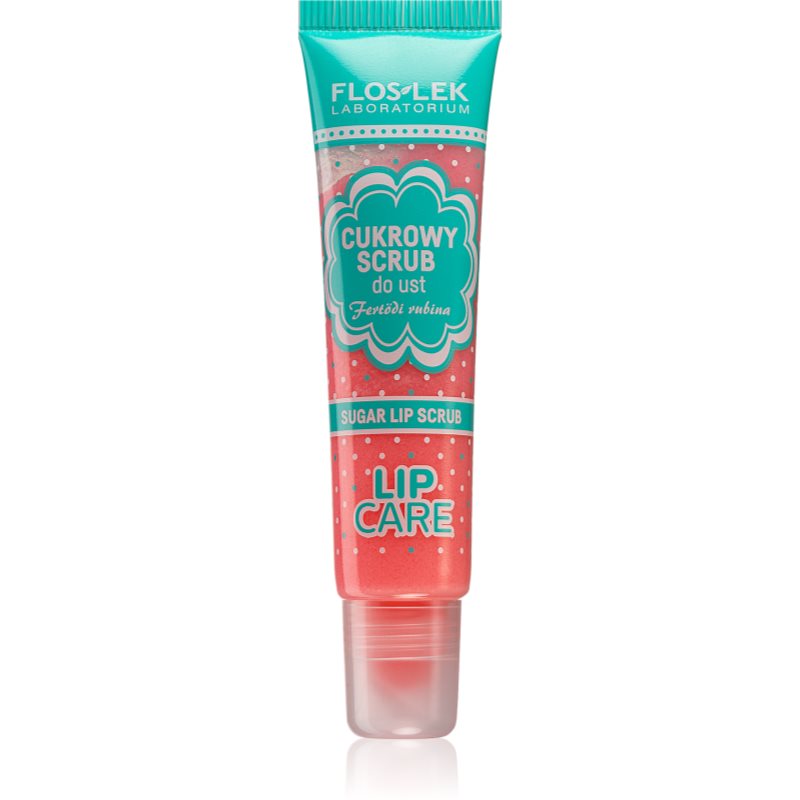 FlosLek Laboratorium Lip Care цукровий пілінг для губ присмак Fertodi Rubina 14 гр