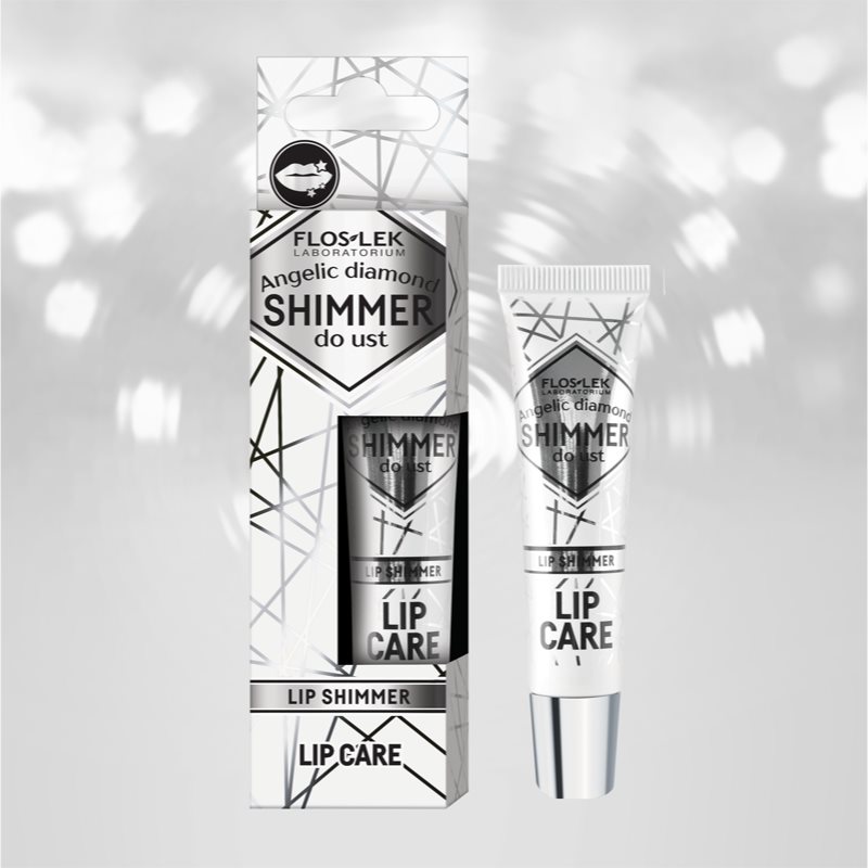 FlosLek Laboratorium Lip Care Shimmer Brillant Scintillant Lèvres Teinte Angelic Diamond 10 G