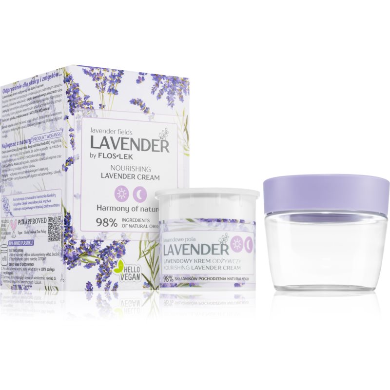 FlosLek Laboratorium Lavender поживний крем з лавандою 50 мл