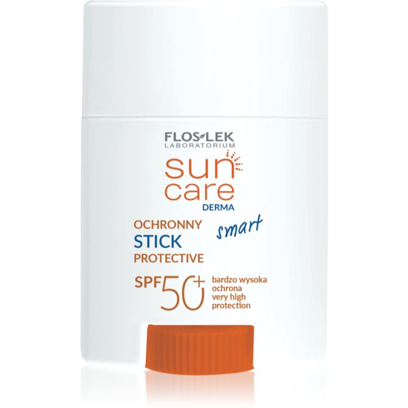 FlosLek Laboratorium Sun Care Derma Sunscreen Stick For Face And Sensitive Areas SPF 50+ 16 G