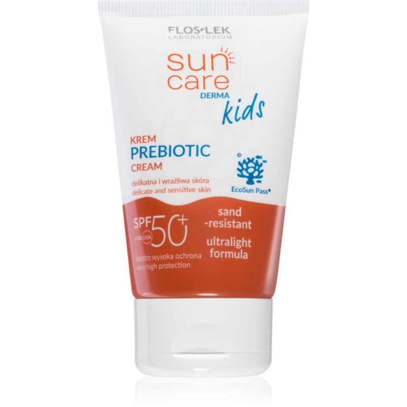 FlosLek Laboratorium Sun Care Derma Kids Skyddande kräm för barn med probiotika SPF 50+ 50 ml unisex