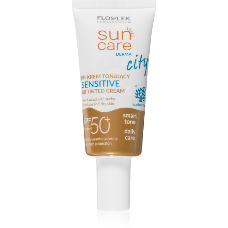 FlosLek Laboratorium Sun Care Derma City BB BB cream with very high sun protection for sensitive skin SPF 50+ 30 ml