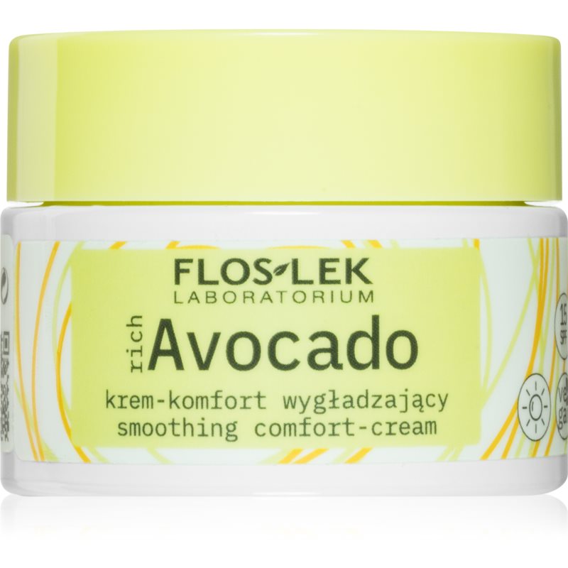 FlosLek Laboratorium RichAvocado Smoothing Day Cream SPF 15 50 Ml