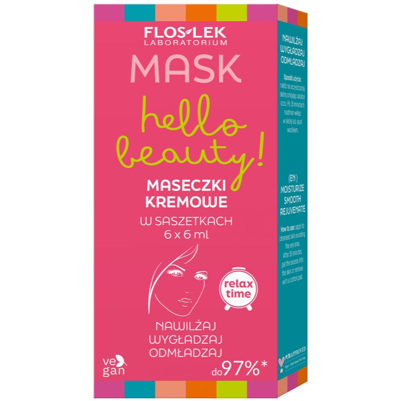 FlosLek Laboratorium Hello beauty! Set Presentförpackning för applicering av ansiktsmask female