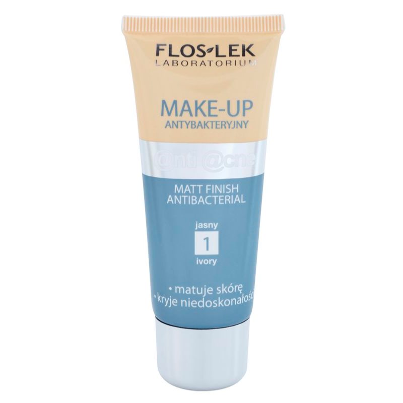 

FlosLek Laboratorium Anti Acne тональний крем з матуючим ефектом для жирної шкіри зі схильністю до акне відтінок 1 Ivory