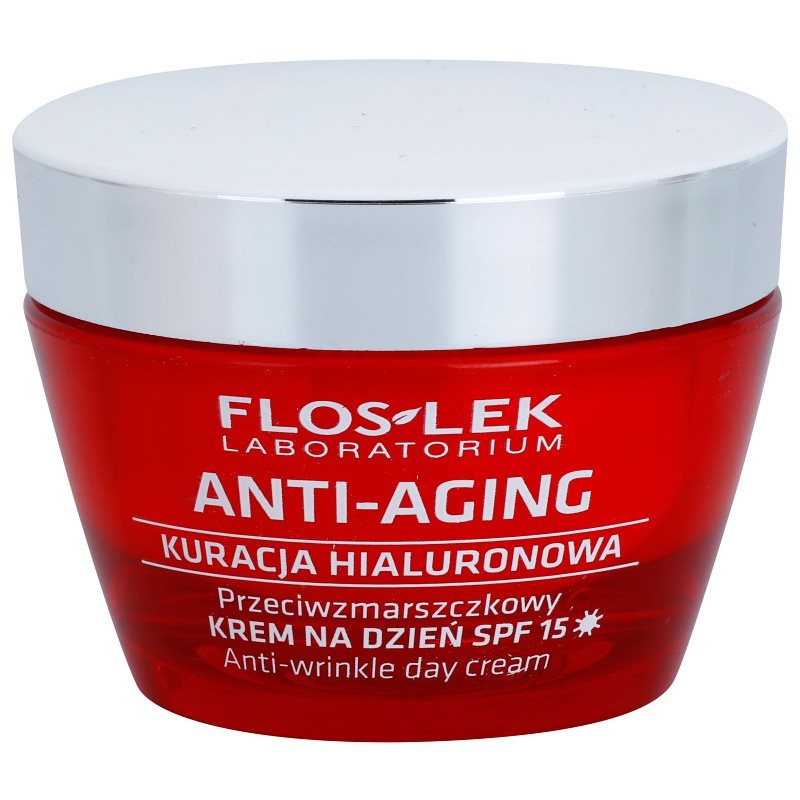 

FlosLek Laboratorium Anti-Aging Hyaluronic Therapy денний зволожуючий крем проти старіння шкіри SPF 15