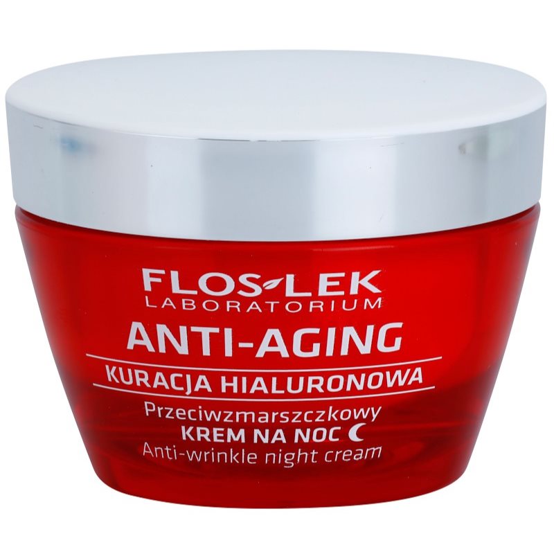 

FlosLek Laboratorium Anti-Aging Hyaluronic Therapy нічний зволожуючий крем проти розтяжок та зморшок