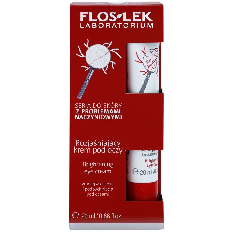 FlosLek Laboratorium Dilated Capillaries Brightening Cream For The Eye Area 20 Ml