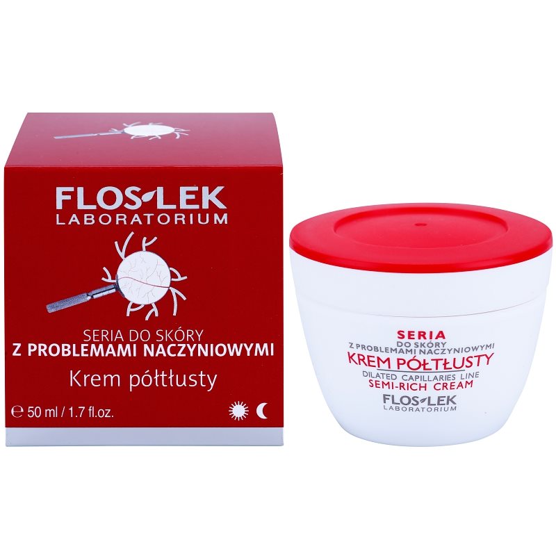 FlosLek Laboratorium Dilated Capillaries Reinforcing Cream For Broken Capillaries 50 Ml