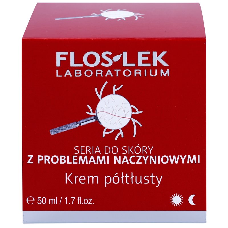 FlosLek Laboratorium Dilated Capillaries Reinforcing Cream For Broken Capillaries 50 Ml
