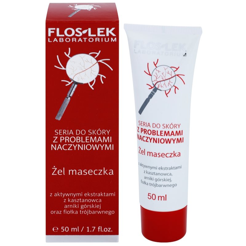 FlosLek Laboratorium Dilated Capillaries Gel Mask For Sensitive And Reddened Skin 50 Ml