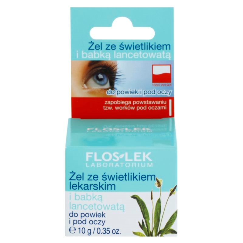 FlosLek Laboratorium Eye Care Eye Gel With Buckhorn Plantain And Eyebright 10 G