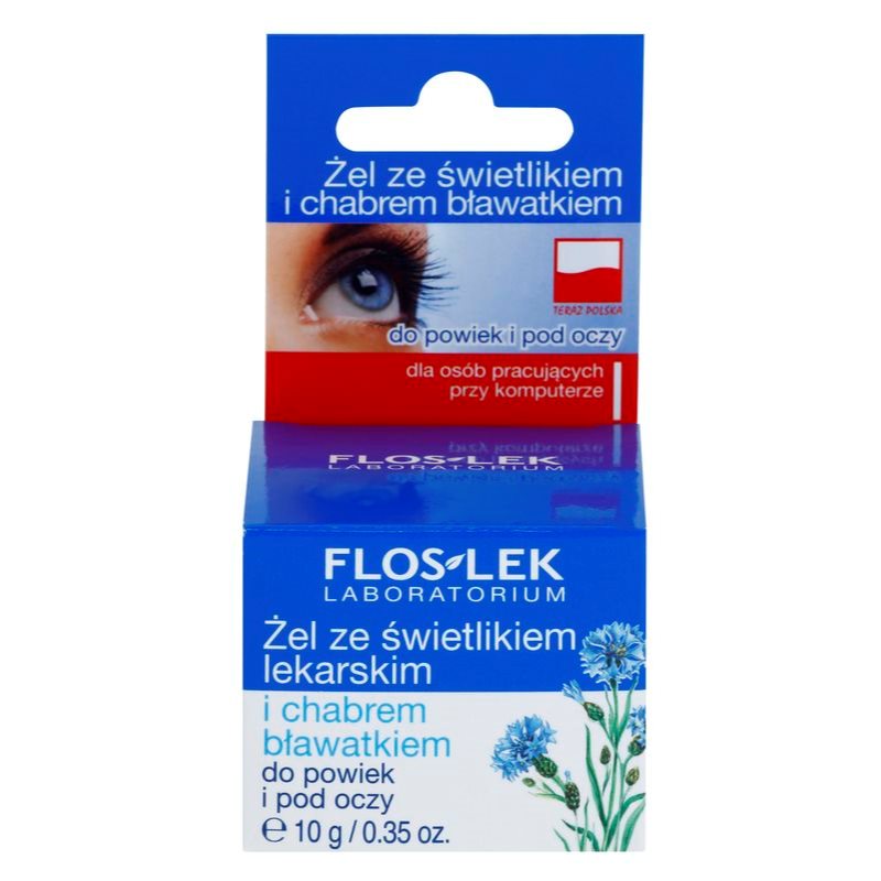 FlosLek Laboratorium Eye Care Eye Gel With Eyebright And Cornflower 10 G