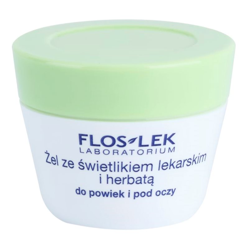 FlosLek Laboratorium Eye Care paakių gelis su akišveitėmis ir žaliąja arbata 10 g