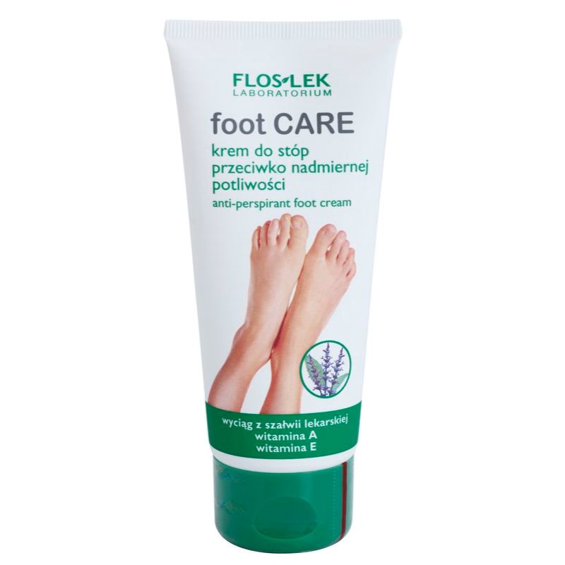 FlosLek Laboratorium Foot Care lábkrém az erőteljes izzadás ellen 100 ml