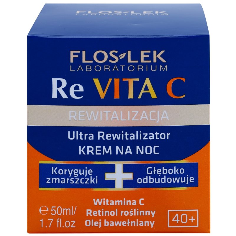 FlosLek Laboratorium Re Vita C 40+ Intense Revitalising Night Cream 50 Ml