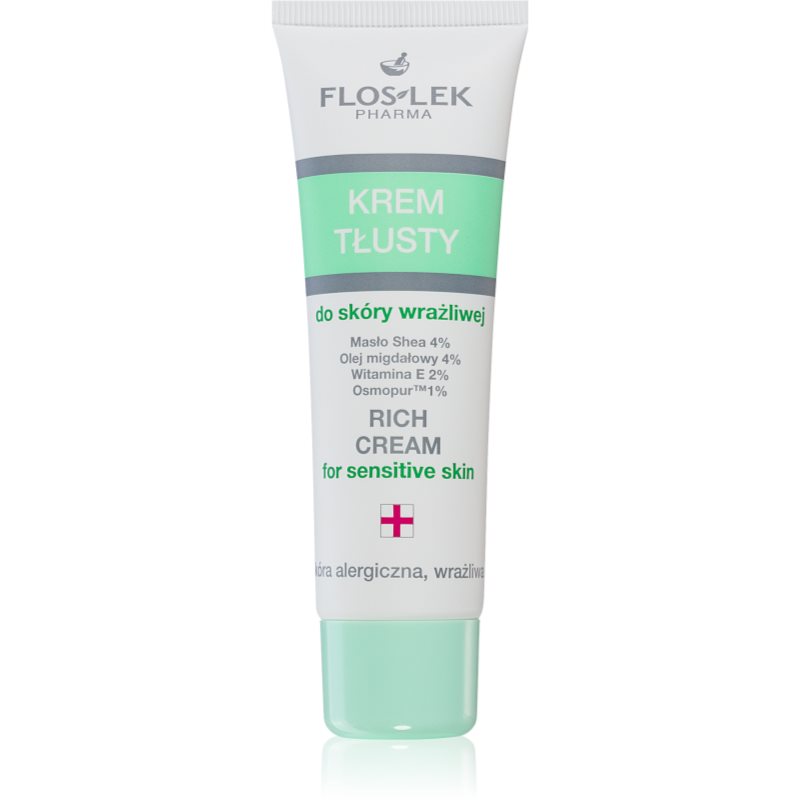 FlosLek Pharma Hypoallergic Line високо поживний нічний крем для чутливої та подразненої шкіри 50 мл