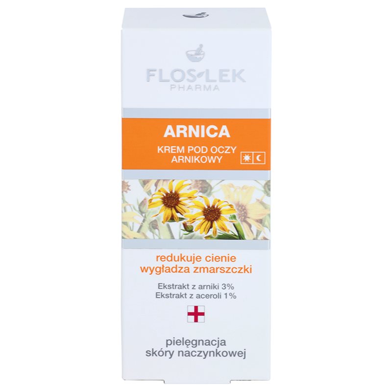 FlosLek Pharma Arnica Eye Cream For Eye Bags And Wrinkles 30 Ml