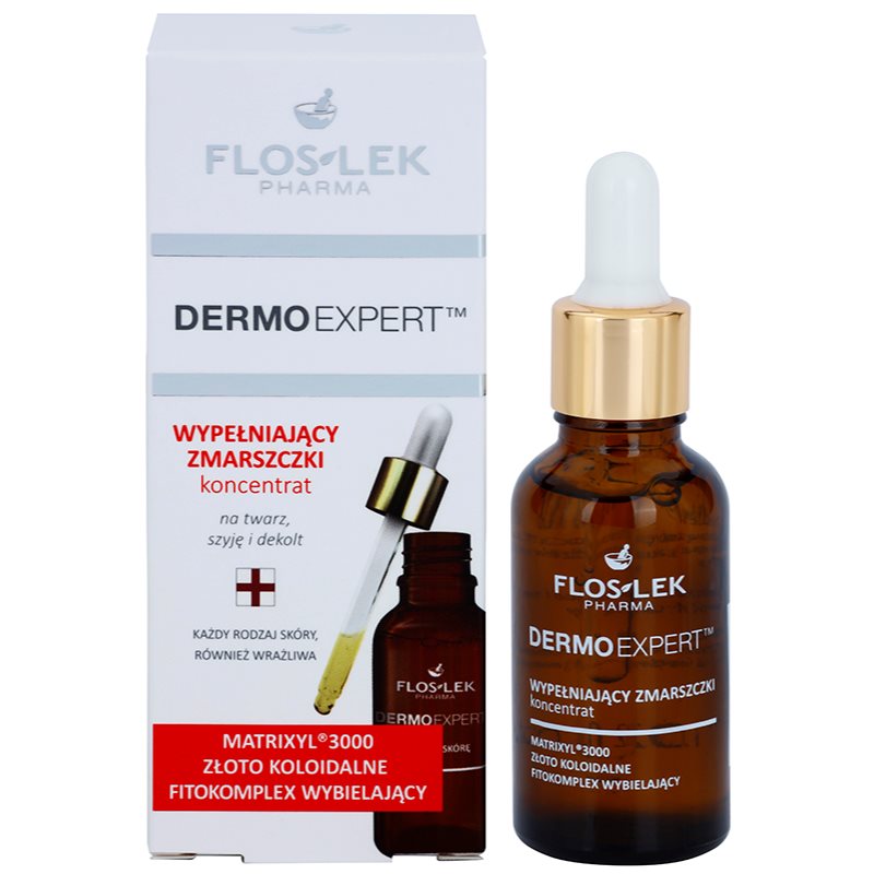 FlosLek Pharma DermoExpert Concentrate інтенсивна сироватка проти розтяжок та зморшок 30 мл