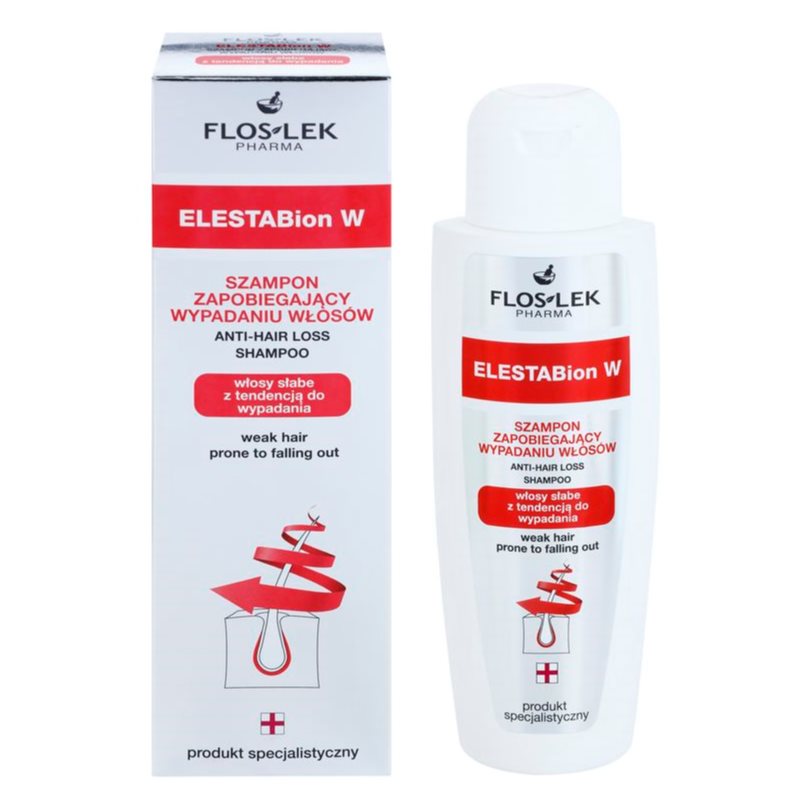 FlosLek Pharma ElestaBion W Strengthening Shampoo Against Hair Loss 200 Ml