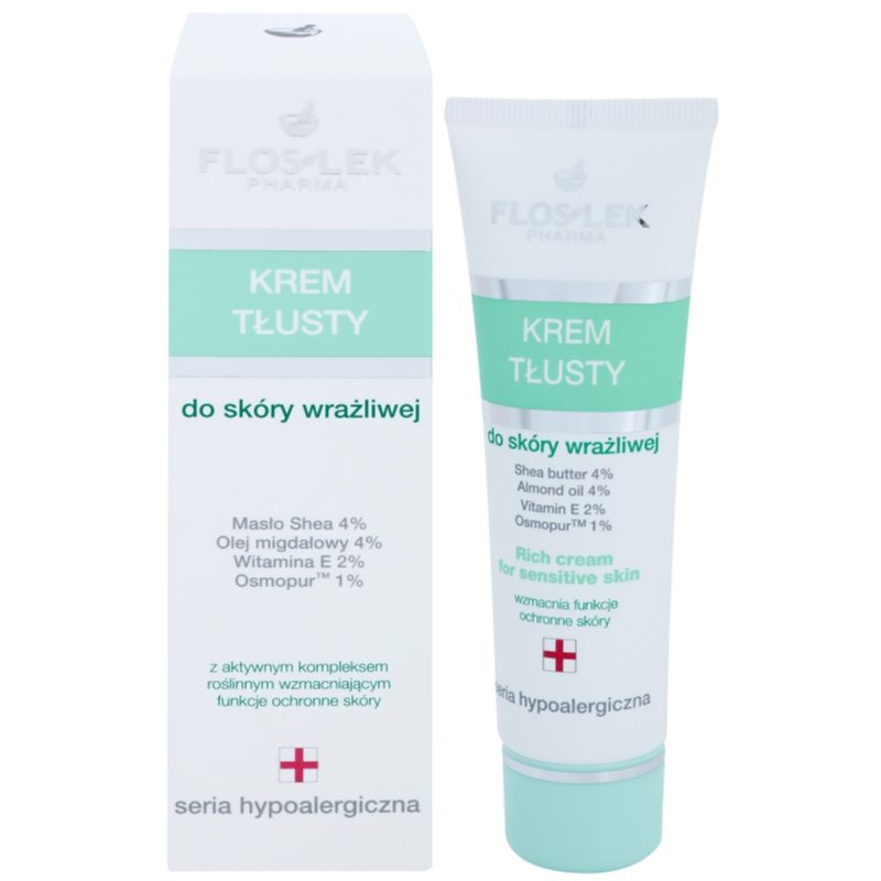 FlosLek Pharma Hypoallergic Line Extra Nourishing Night Cream For Sensitive And Irritable Skin 50 Ml
