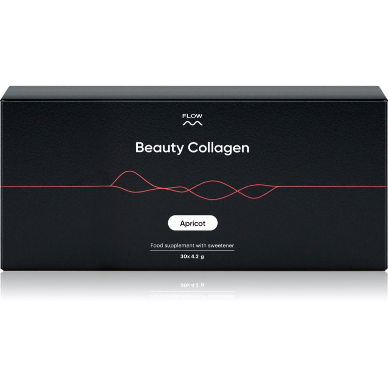 Flow Flow Beauty Collagen 2.0 hidrolizált kollagén a szebb hajért, bőrért és körömért íz Apricot 30x4.2 g