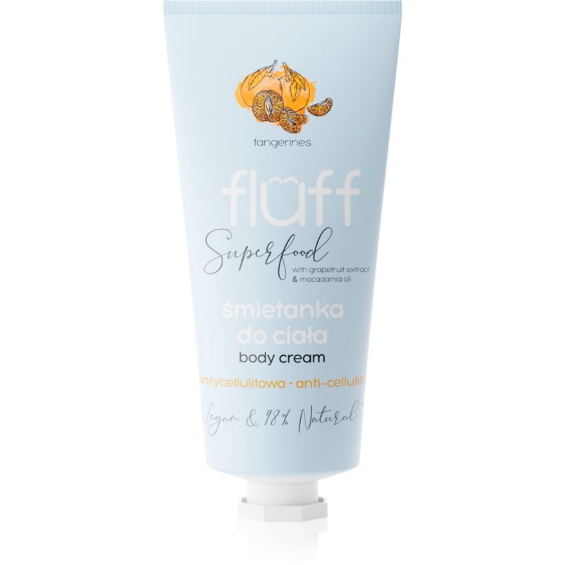 Fluff Superfood Tangerines Körperlotion gegen Cellulitis Grapefruit Extract & Macadamia Oil 150 ml