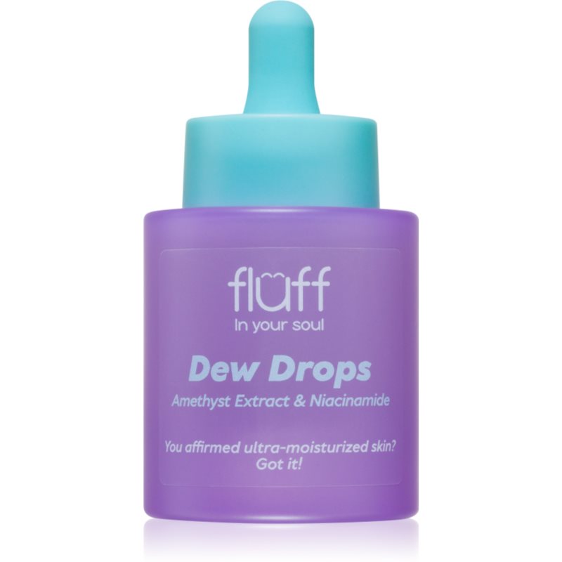 Fluff Dew Drops hidratáló szérum niacinamiddal Amethyst Extract 30 ml akciós termékkép 1