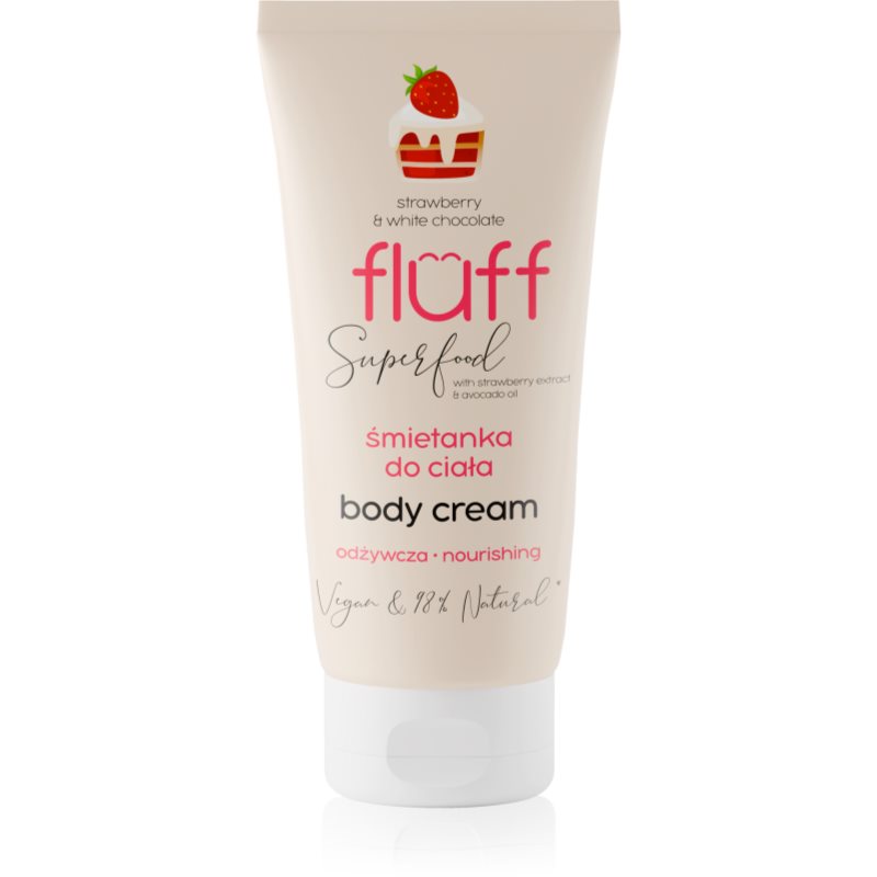 Fluff Superfood strawberry and White Chocolate Körpercreme 150 ml