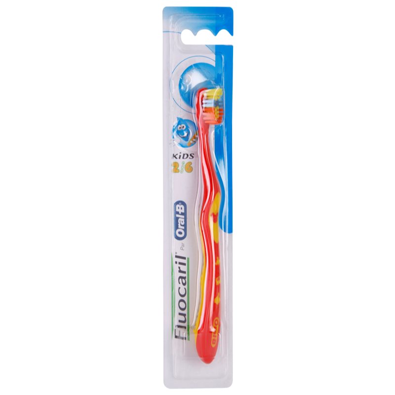 

Fluocaril Kids 2-6 дитяча зубна щітка Red & Yellow